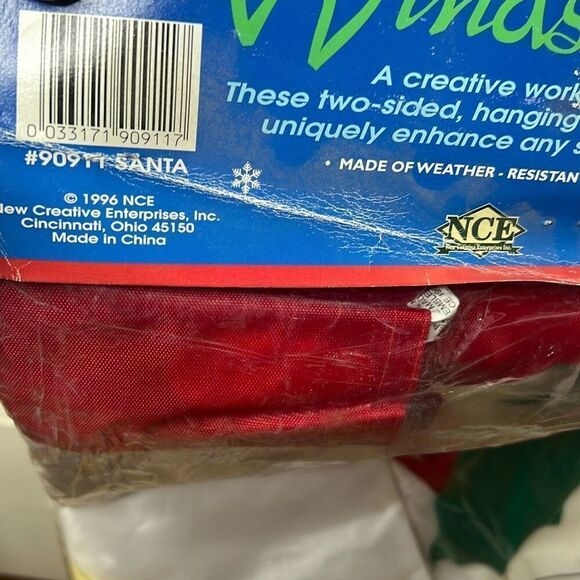 Creative Enterprises Santa Hanging Garden Yard Flag #90911 26x 39 Double Sided N - Picture 6 of 6